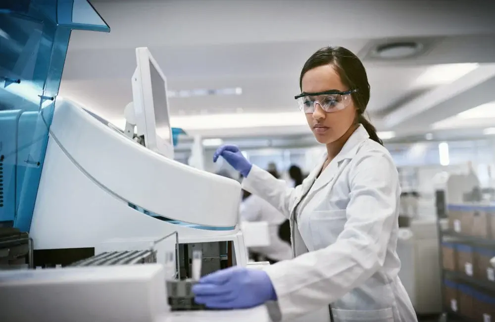 Woman in a lab